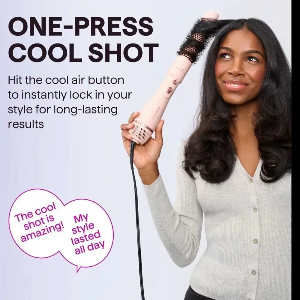 Wavytalk Air Sculpt 5-in-1 Hot Air Brush Set Multi-Styler Like New Pink